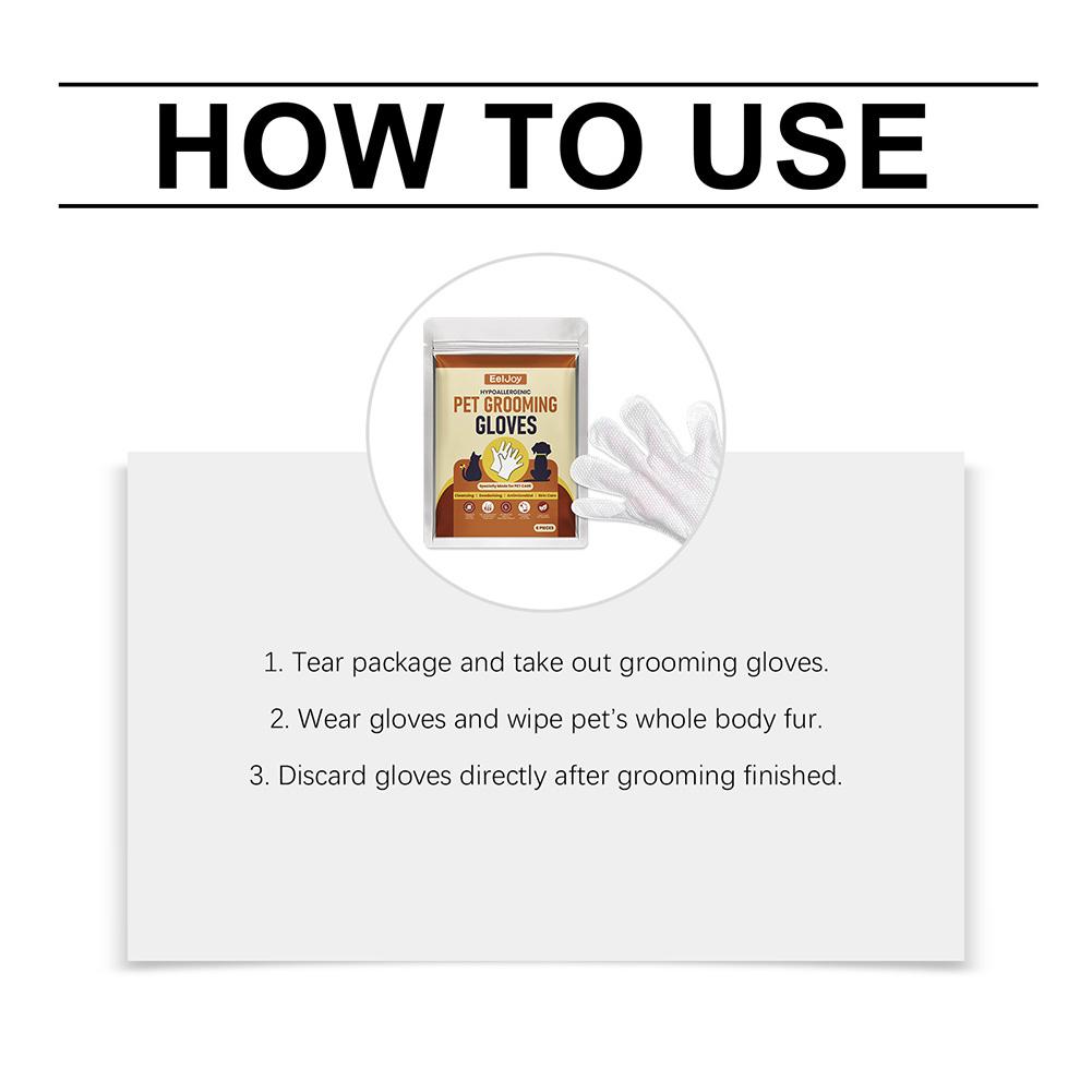 Disposable Pet Cleaning Gloves,Deep Cleaning Dry Cleaning Gloves,Hypoallergenics Grooming Gloves For Pet,Pet Cleaning Supplies