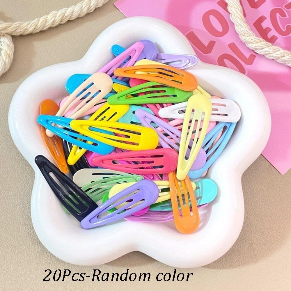 20/36Pcs Mini Bow Hair Clip Colorful Waterdrop Hair Clips New Ribbon Barrette Women's Girls