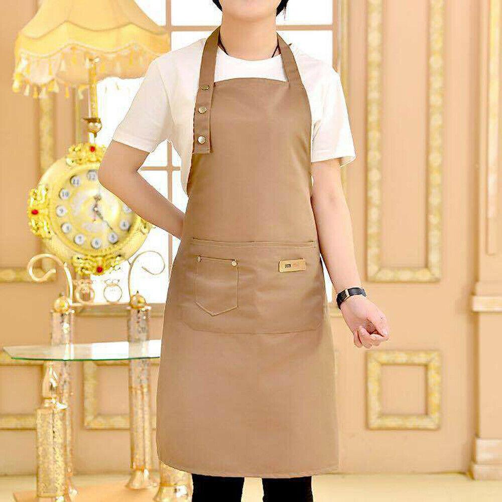 Кухонный фартук для женщин и мужчин, шеф-повар, официант, кафе, магазин, барбекю, парикмахерские фартуки, нагрудники, кухонные аксессуары