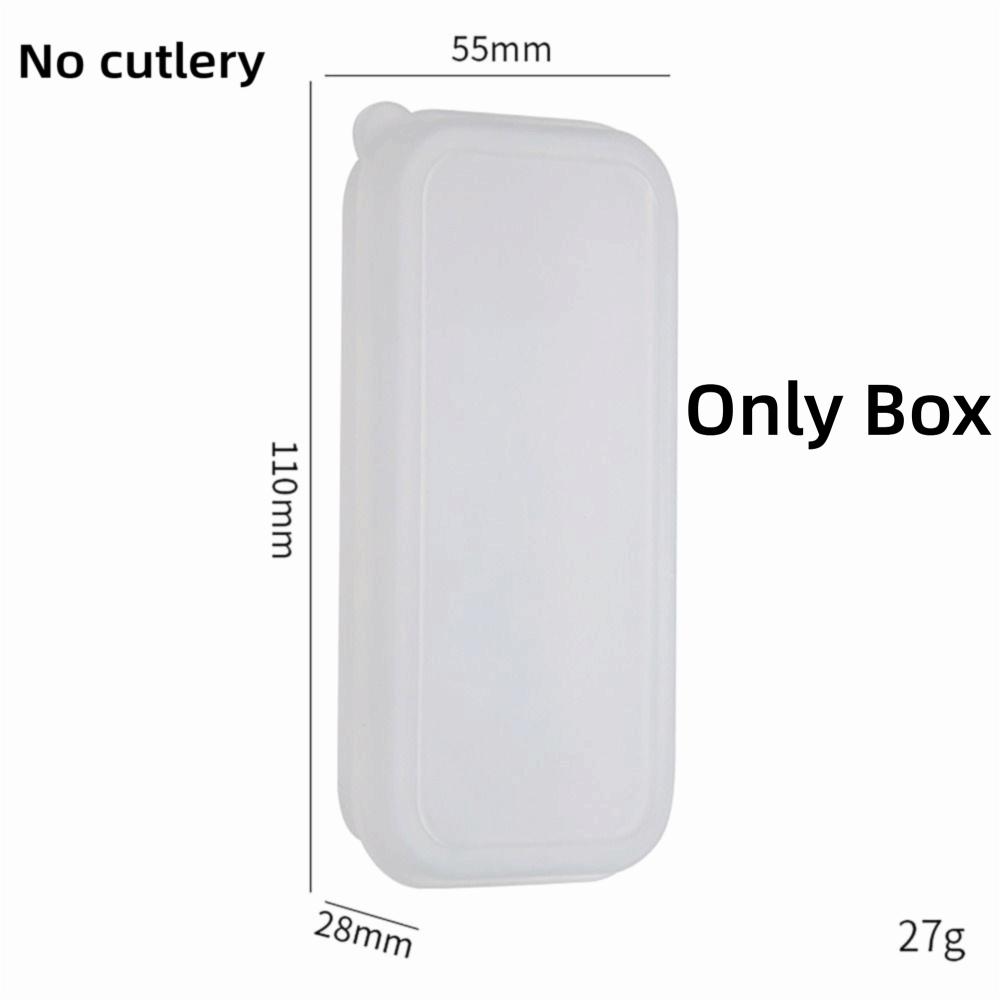 304 Stainless Steel Tableware Storage Case Cooking Supplies Durable Spoon Fork Set Dessert Fruit