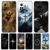 Phone Case For Xiaomi Mi Poco X7 X6 X5 NFC X3 Pro 17 15T 15 14T 14 13T 11 12 13 Lite Clear TPU Cover Christian Bible Jesus