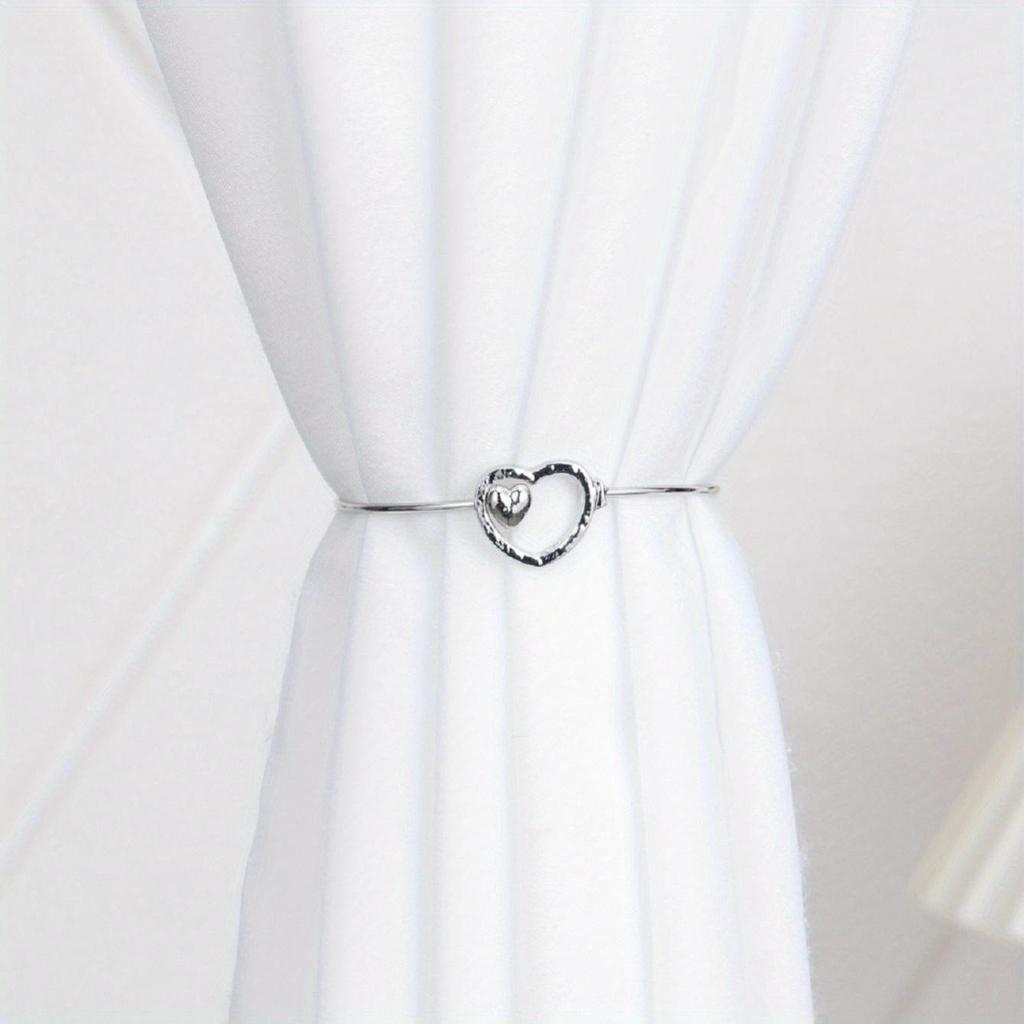 Элегантные металлические подхваты для штор в форме сердца Классические аксессуары для домашнего декора