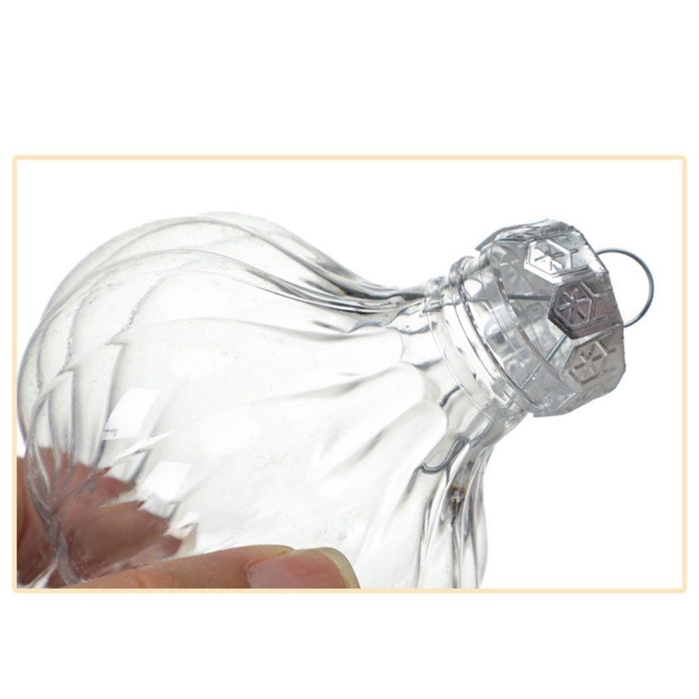 DIY Gifts Xmas Ornaments Plastic Christmas Tree Decoration Transparent Balls Fillable Candy Box