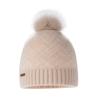 Cashmere autumn and winter wool hat women's winter warm thickened versatile knitted ear hat hairball decoration versatile leisure