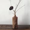 Деревянная Ваза для Цветов В Стиле Ваби-саби Вазы для Цветочных Композиций Ретро Ваза для Обеденного Стола Украшения Декоративные Аксессуары для Гостиной