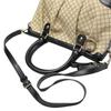 GUCCI Diamante Shoulder Bag canvas Black x beige Women 247902 Used