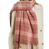 Autumn and Winter High-end Simple Scarf Women's Color Plaid Thickened Scarf Warm Fashion Scarf Versatile Shawl
