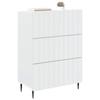 White Drawer Cabinet 66 x 34.5 x 92 cm Particleboard