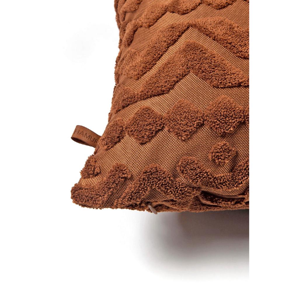 Bohemian Special Design Punch Pattern Rectangular Decorative Throw Pillow Cover Letta Brown