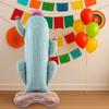 1 Piece Extra-Large Standing Cactus, 3D Standing Cactus Aluminum Foil Balloon, Cinco De Mayo Mexican Balloon, Summer Party Decoration Balloon