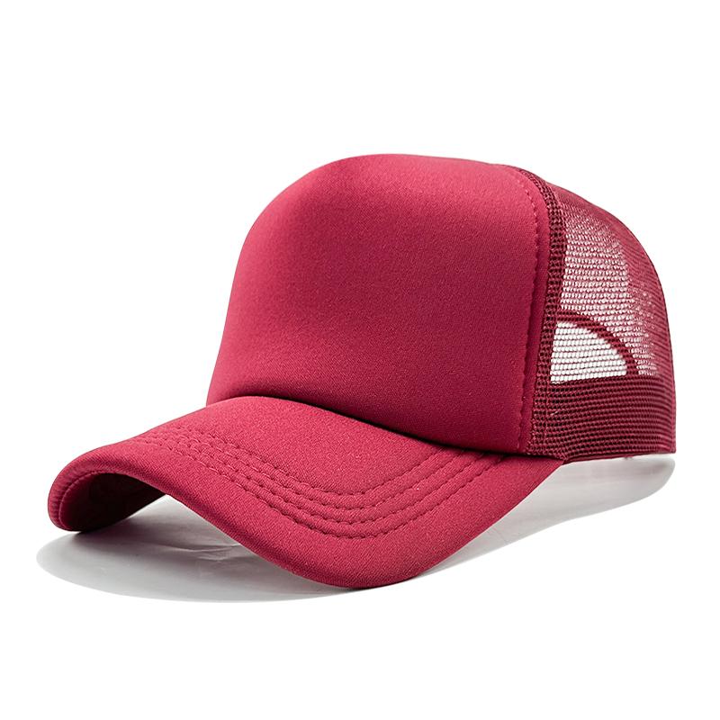 High Quality Custom 3D Embroidery Sublimation Print 5-Panel Trucker Mesh Cap Baseball Gorras Blank Foam Trucker Hat
