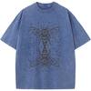 Bee Totem Printed Men's Short-Sleeved T-shirt 230 Grams Of High-Quality Washed Old Tshirt Vintage Colored Mens T-shirts