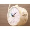 Akizuki Boeki Настольные часы White Victoria W16 x D12 x H28cm Station Clock Подвесные настольные часы Двусторонние 1520-10