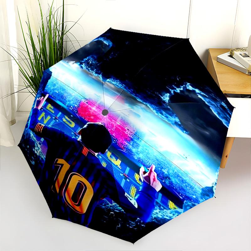 Lionel Messi: Legend Field Folding umbrella Umbrella 8 paraphenoid bones light Umbrella Sun umbrella