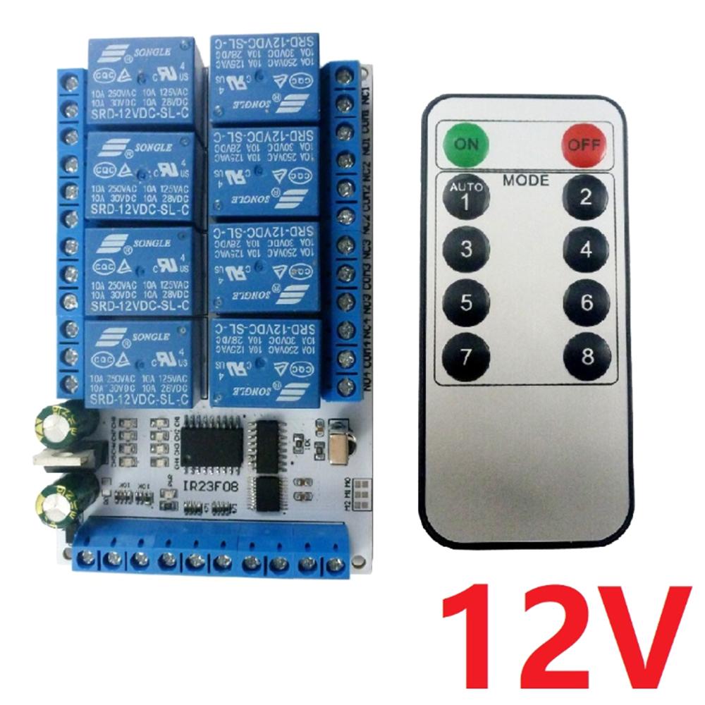 IR23F08 8 Channel Multi Function Infrared Remote Control Relay Module