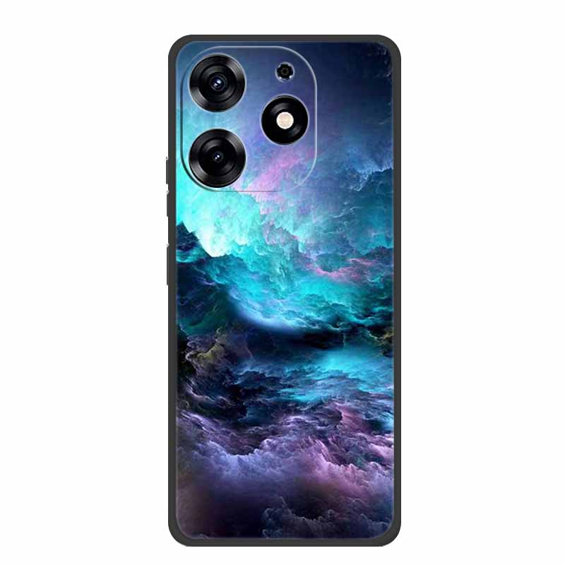 Чехол для Tecno Spark 20 Pro KJ6 Мягкий ТПУ Силикон Расписная Кошка Задняя Крышка для Tecno Spark 20 Pro 4G Чехол для Телефона Fundas Spark20 Pro