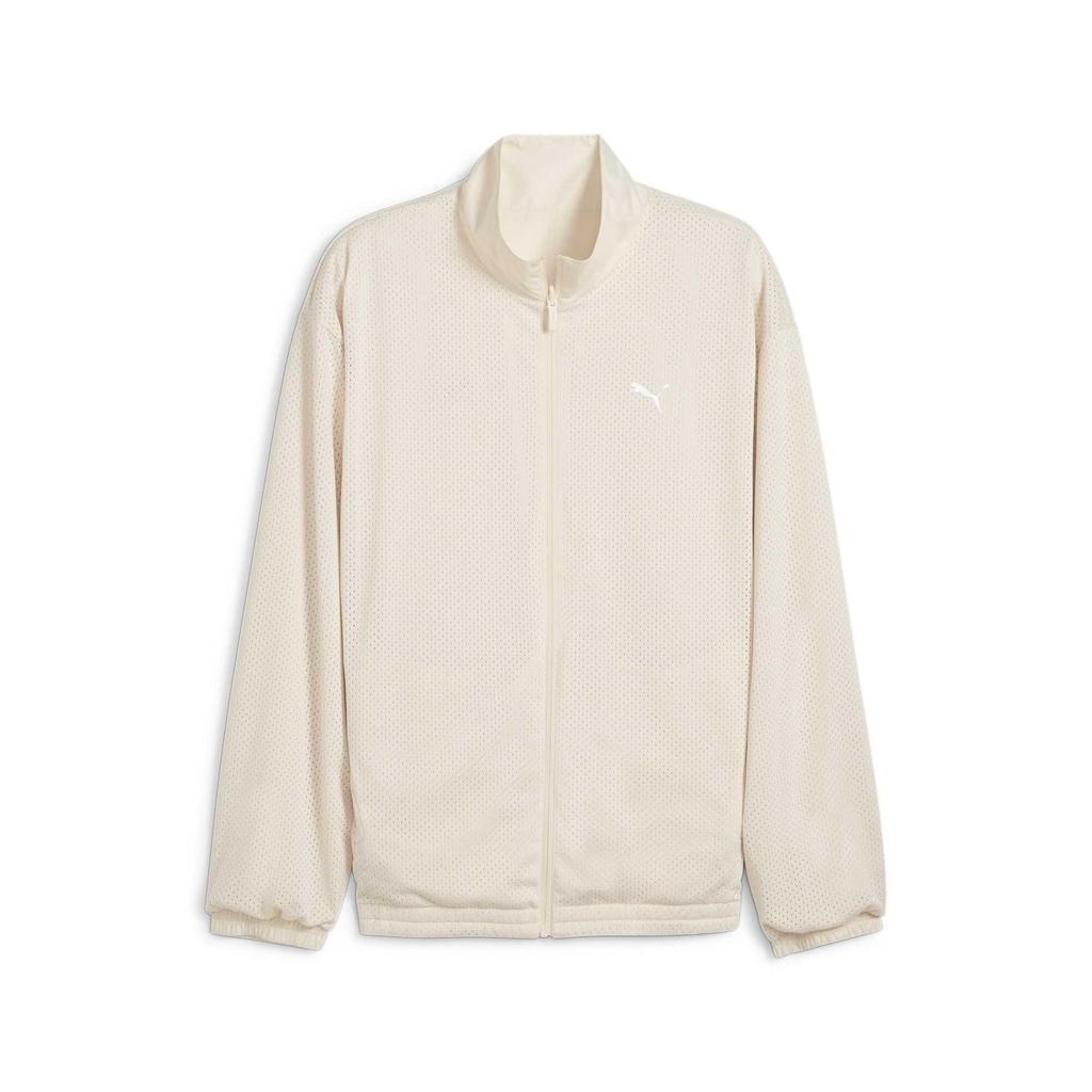 Puma Casual Comfortable Soft Fashion Stand Collar Long Sleeve Jacket Men Jacket Beige 631783-87