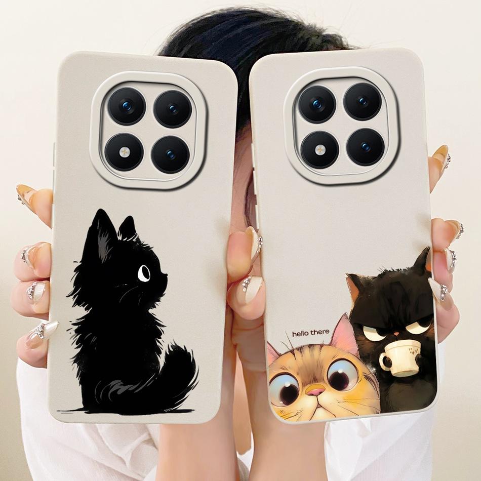 For Xiaomi Redmi Note 15 Pro+ 15Pro 5G Cute Cat Flower Cartoon Phone Case For Redmi Note 15 Pro Plus 5G Soft Silicone Bumpers