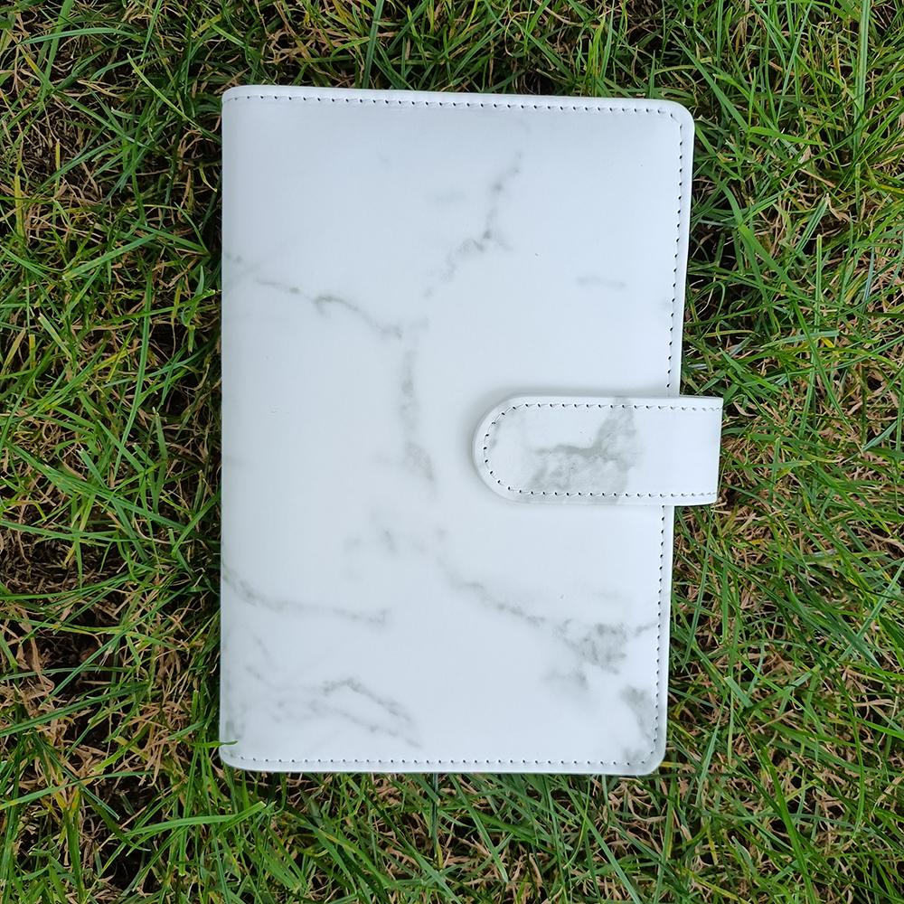 Best Selling Product A6 Marble PU Leather Budget Binder Money Planner Organizer Journal Notebook Budget Binder