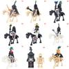 Halloween Skeleton Knight Character Building Block Soldier Horse Assembling Toy