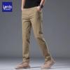 Мужские летние зауженные брюки LUOZI в стиле business casual, прямые