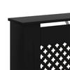 Radiator Cover Black 112 x 19 x 81.5 cm MDF