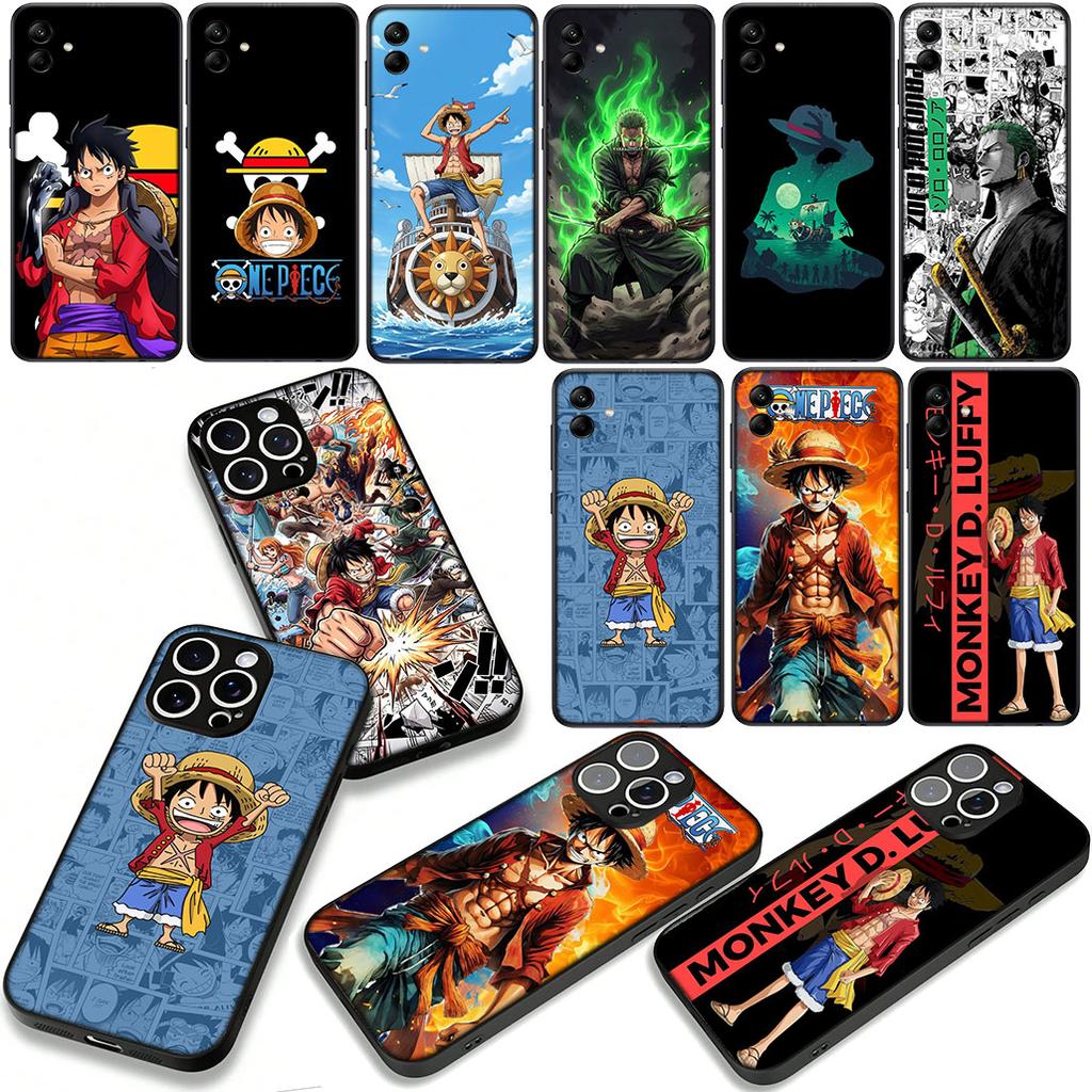 Luffy One Roronoa Zoro Pieces Phone Cover Case for Apple iPhone 16 15 14 Plus 13 12 Mini 17 Pro Max + 16E Air 16+ ProMax Casing
