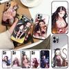 Чехол для телефона с изображением аниме «Sexy Girl Demon Slayer» для Apple iPhone 14 13 12 11 Pro Max 8 7 SE 2020 2022 XR XS Mini Plus Fundas Coque