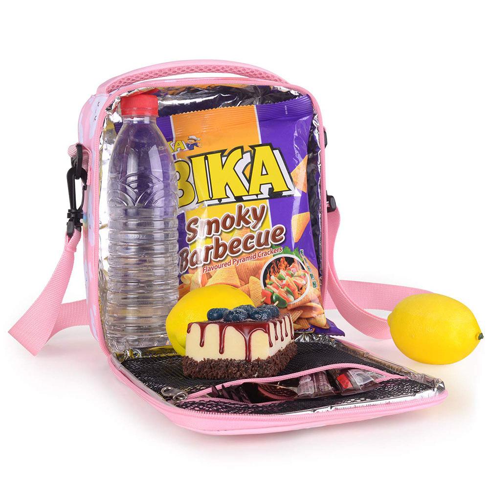 2023 New Dino Cloud Kids Lunch Bag Set Portable Polyester Refrigerated Lunch Box Ice Bag Children's Lunch Bag Fun Cartoon