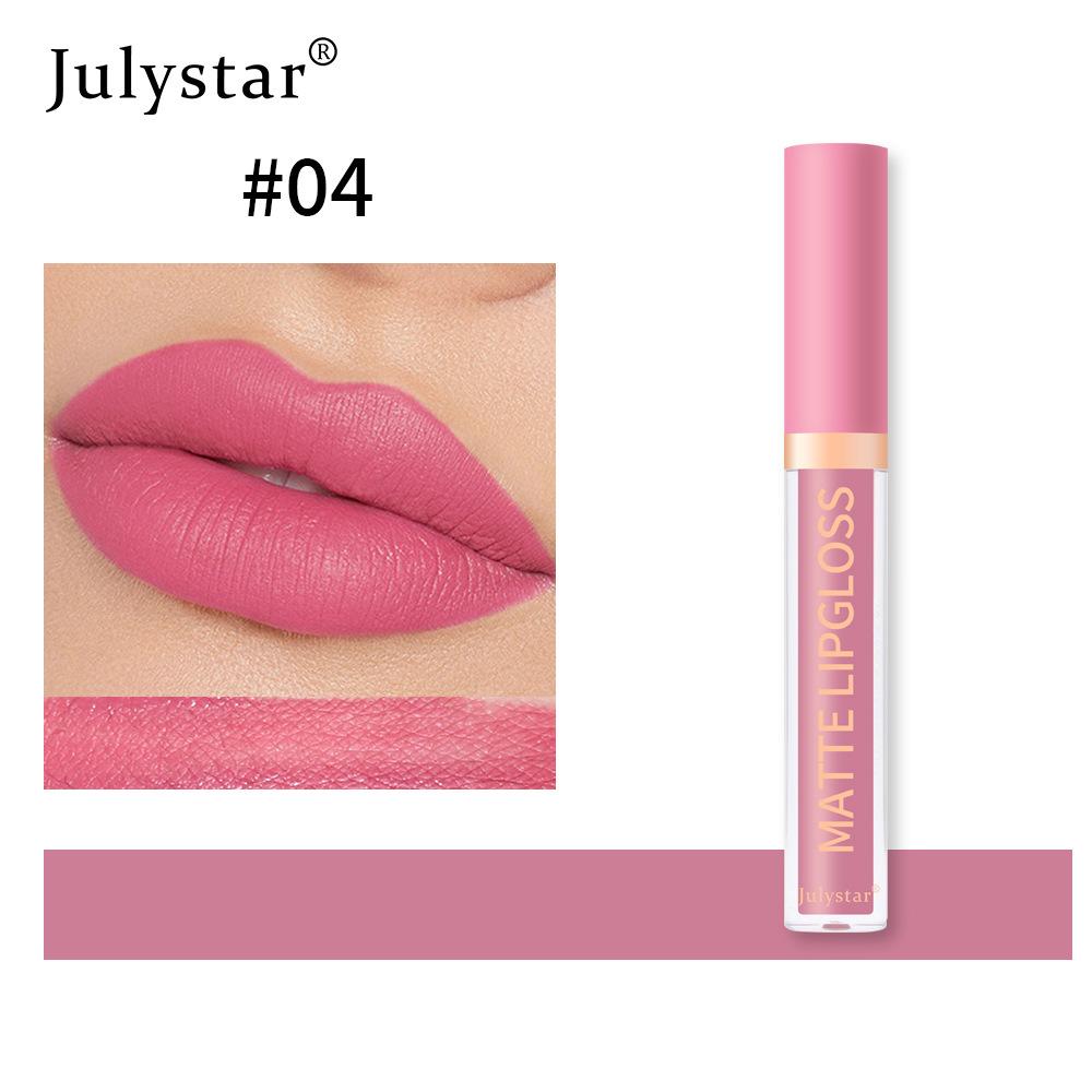Julystar 12 Color Long Lasting Liquid Lipstick Matte Lip Gloss Women Sexy Beauty Makeup Cosmetic