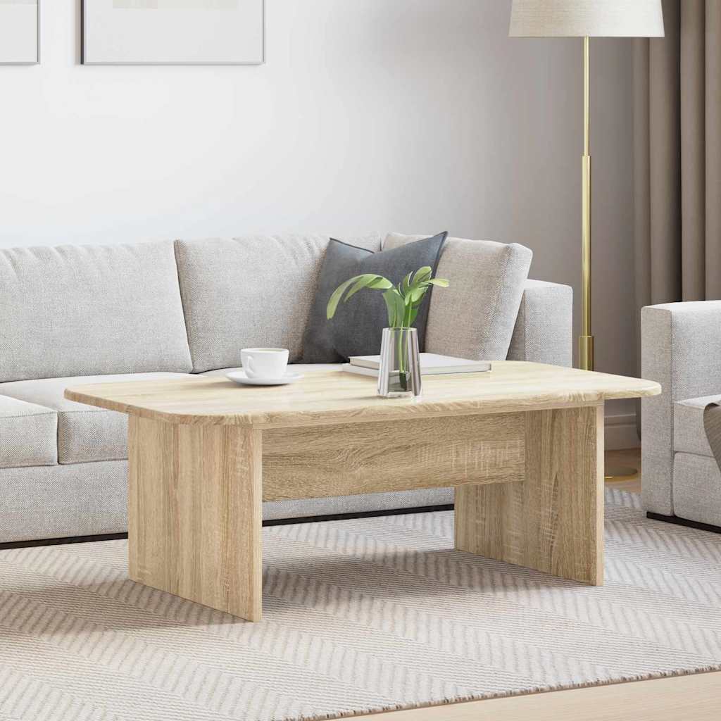 Coffee Table in Sonoma Oak Finish 93 x 53 x 33 cm Engineered Wood