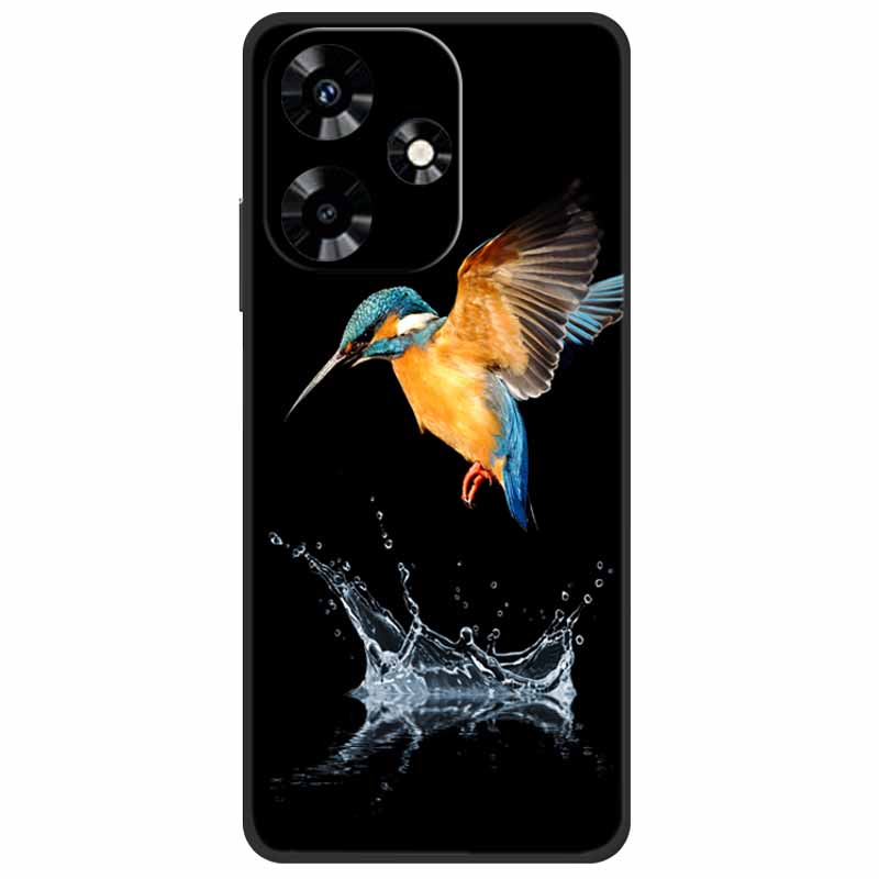 Для Infinix Hot 30i NFC Чехол X669D Силиконовый Волк Лев TPU Мягкий Fundas Для Infinix Hot 30i X669C Hot30i 2023 Защитный Черный Capa