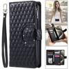 Кожаный чехол-книжка для телефона XiaoMi 14 13T 12T 11T 10T Mi POCO X6 Pro X5 X3 F3 F4 F5 M5S C65 C55 с длинным ремешком и карманом-кошельком на молнии