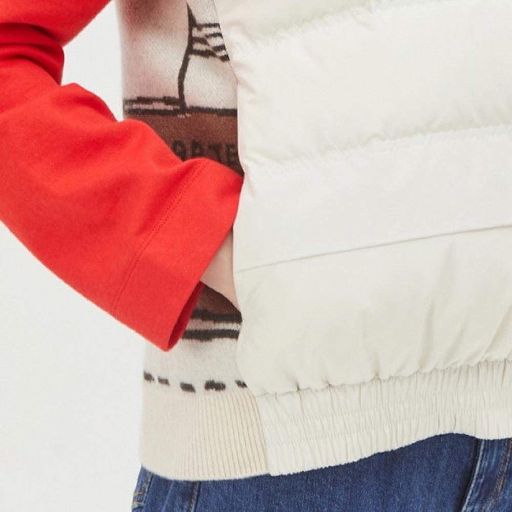 Benetton Benetton Back Knit Goose Down Vest Bapda7461 Iv