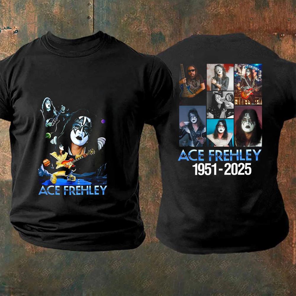 Ace Frehley Tribute Shirt Thanks You For The Memories 19512025 Shirt Unisex T-Shirt Graphic Tee