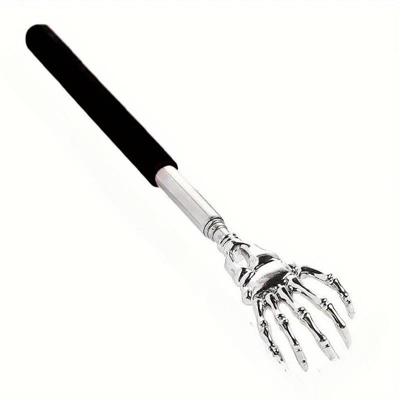 1 шт. Портативная выдвижная чесалка для спины из нержавеющей стали, телескопическая чесалка для спины для людей и домашних животных, выдвижной массажер для спины