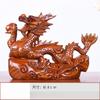 Китайская высококачественная резьба по дереву, украшения в виде драконов со знаком зодиака, гостиная, офис, изделия из красного дерева, статуэтка животного по фен-шуй