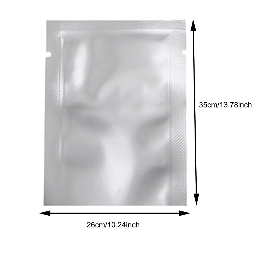 10-200pcs Vacuum Sealing Foil Bags Silver for Storage, Heat Sealable Aluminum Foil Pouches, Vacuum Bag for Coffee, Spices,Powder