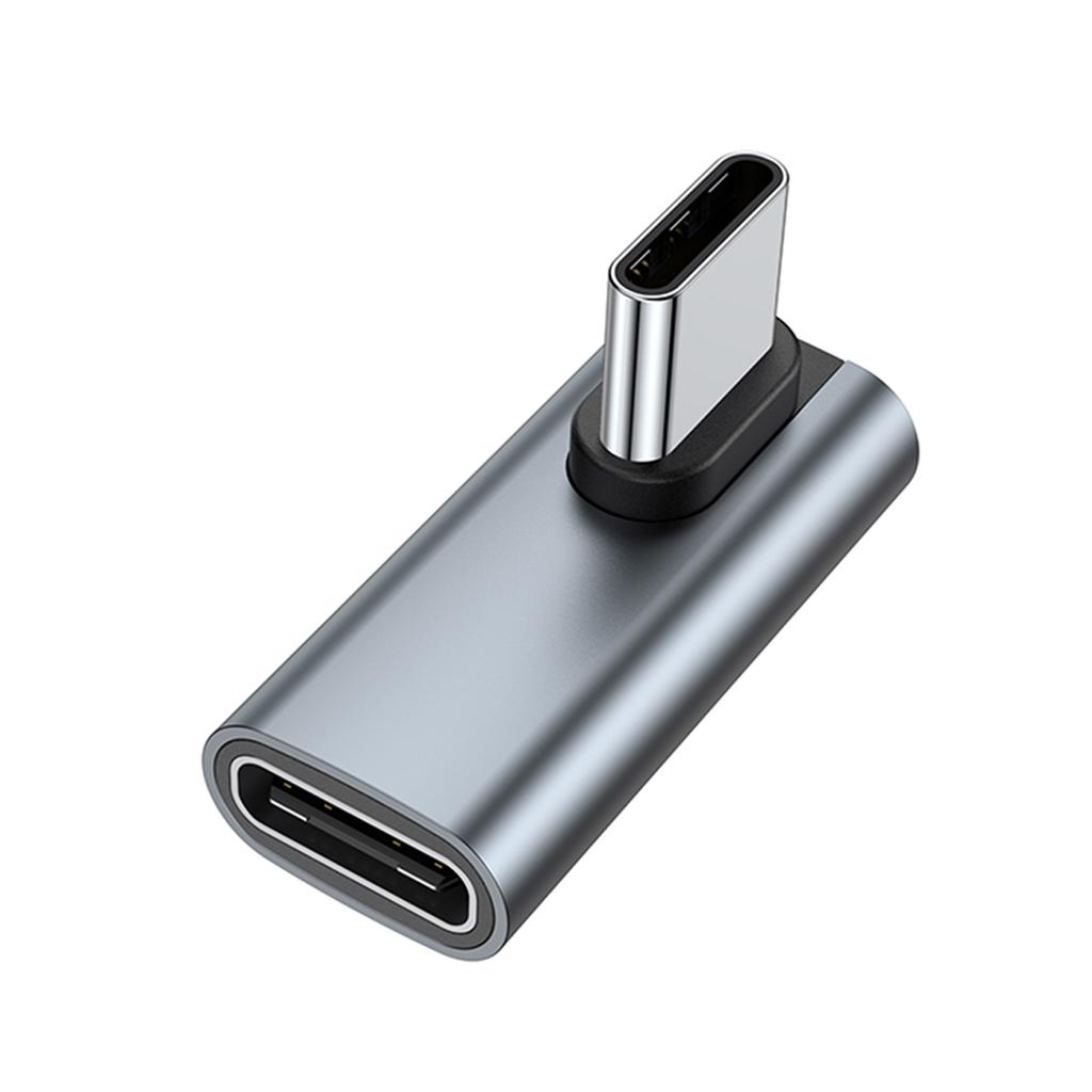 Адаптер USB C на USB C, 90 градусов, адаптер USB C «мама» на USB «папа», 40 Гбит/с, синхронизация данных, адаптер для быстрой зарядки 100 Вт для ПК