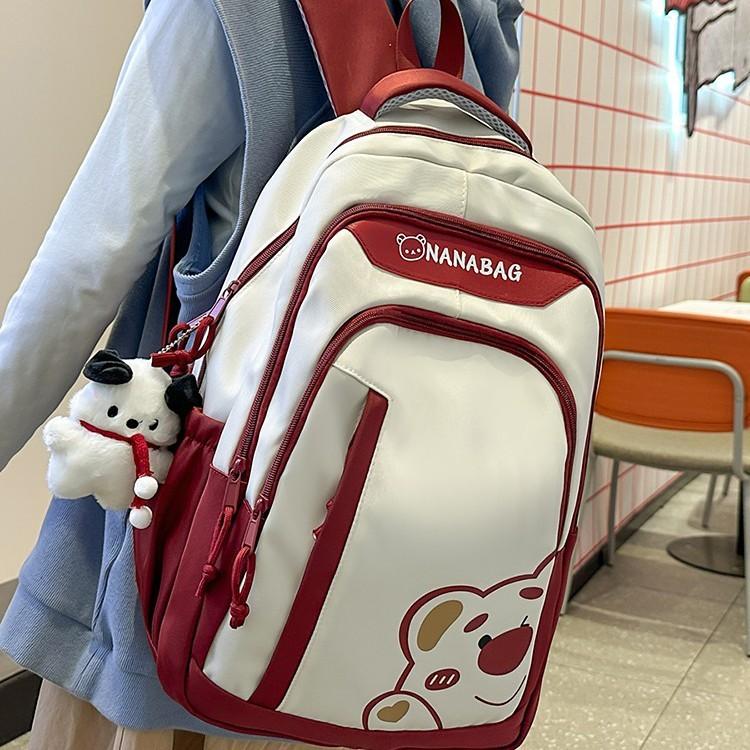 Рюкзак Lotso из нейлона с мультяшным медведем для школьников, с дышащей конструкцией, для учениц и учеников средней школы