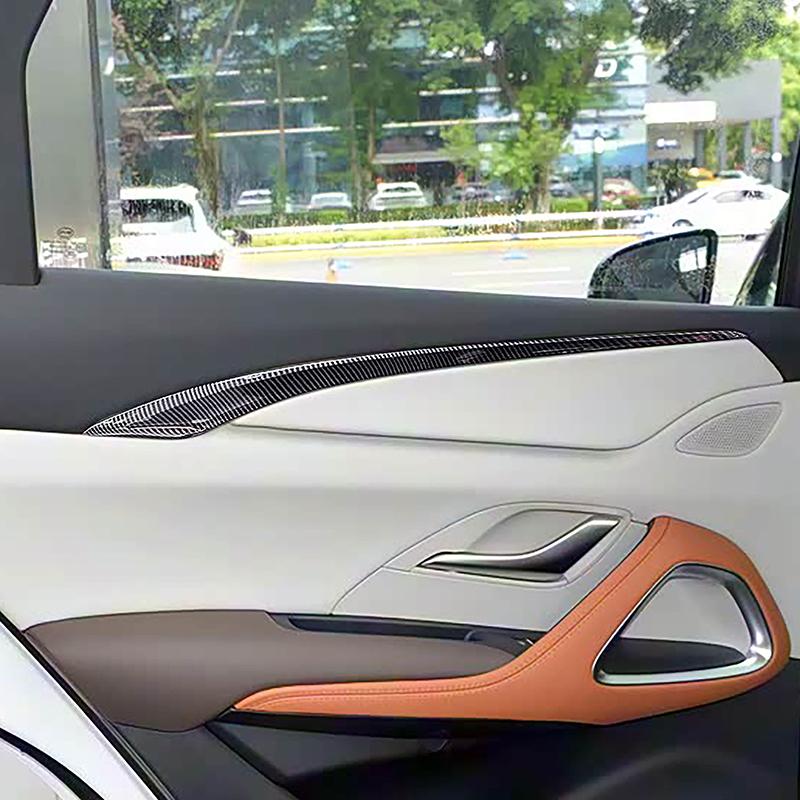 Car Styling Door Trim Strips For BYD Song Pro Carbon Fiber Color Interior Accessories