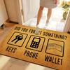 Eye‑Catching Jungle Floral Leopard Pattern Art Print Welcome FloorRug Outside Porch Patio Hallway Living Room Entry Washable Rug