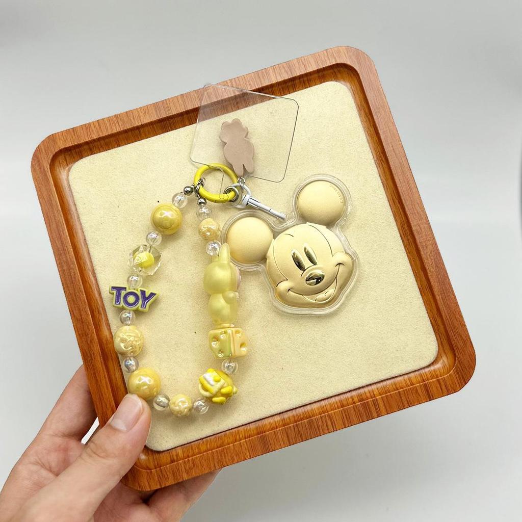 Микки Маус 999 Проба Чистое Золото Мобильный Брелок Подвеска - Милый Мультяшный Сувенирный Шарм