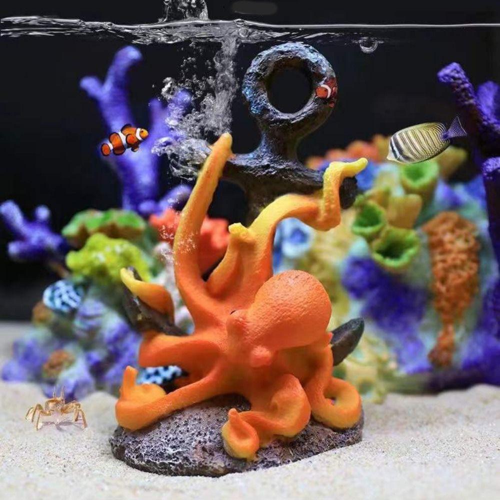 Имитация Коралл Украшения Рыба-клоун Реалистичная Черепаха Ландшафтный дизайн Пещера для укрытия рыб Аквариум