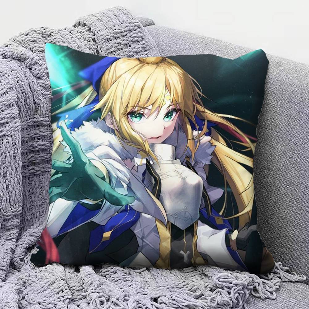 Arthuria Caster Fate Grand Order Game Pillow Covers Home Sofa Cushion Covers and Aecorative Custom
