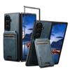 Чехол-подставка с отделениями для карт из кожи SUTENI для серии Samsung Z Fold (5/6/7)