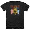 ELVIS PRESLEY REMEMBERED Licensed Adult Men's Heather Band Tee Shirt SM-3XL
