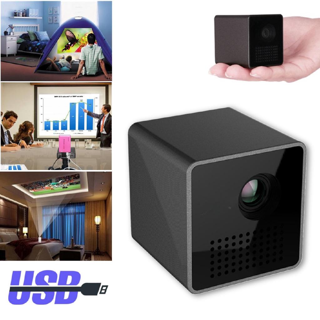 Мини-проектор 1080P Беспроводной Wi-Fi Мобильный проектор Поддержка Miracast Dlna Карманный Проектор Домашний кинотеатр 5.1 DLP Проектор Батарея