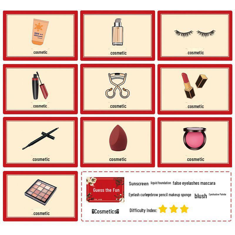 Creative Wedding Guessing Game Cards and Props for Groomsmen, Groom, and Bride