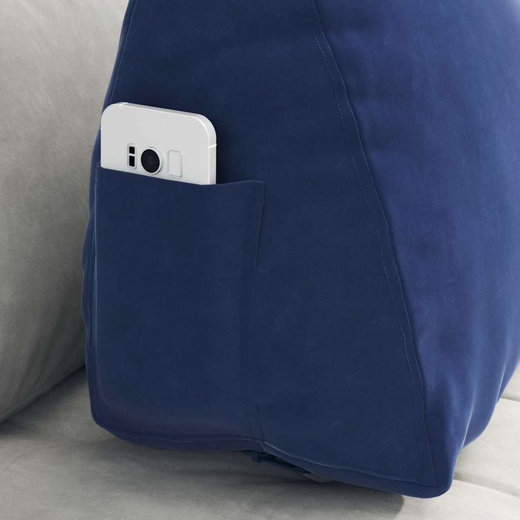 Back Cushion Police Blue 60 x 20 x 50 cm Cord Fabric